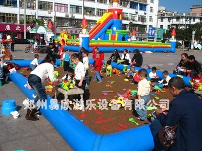 儿童大型充气沙池/水池与钓鱼玩具水池价格解析——郑州易欣游乐设备专业指南